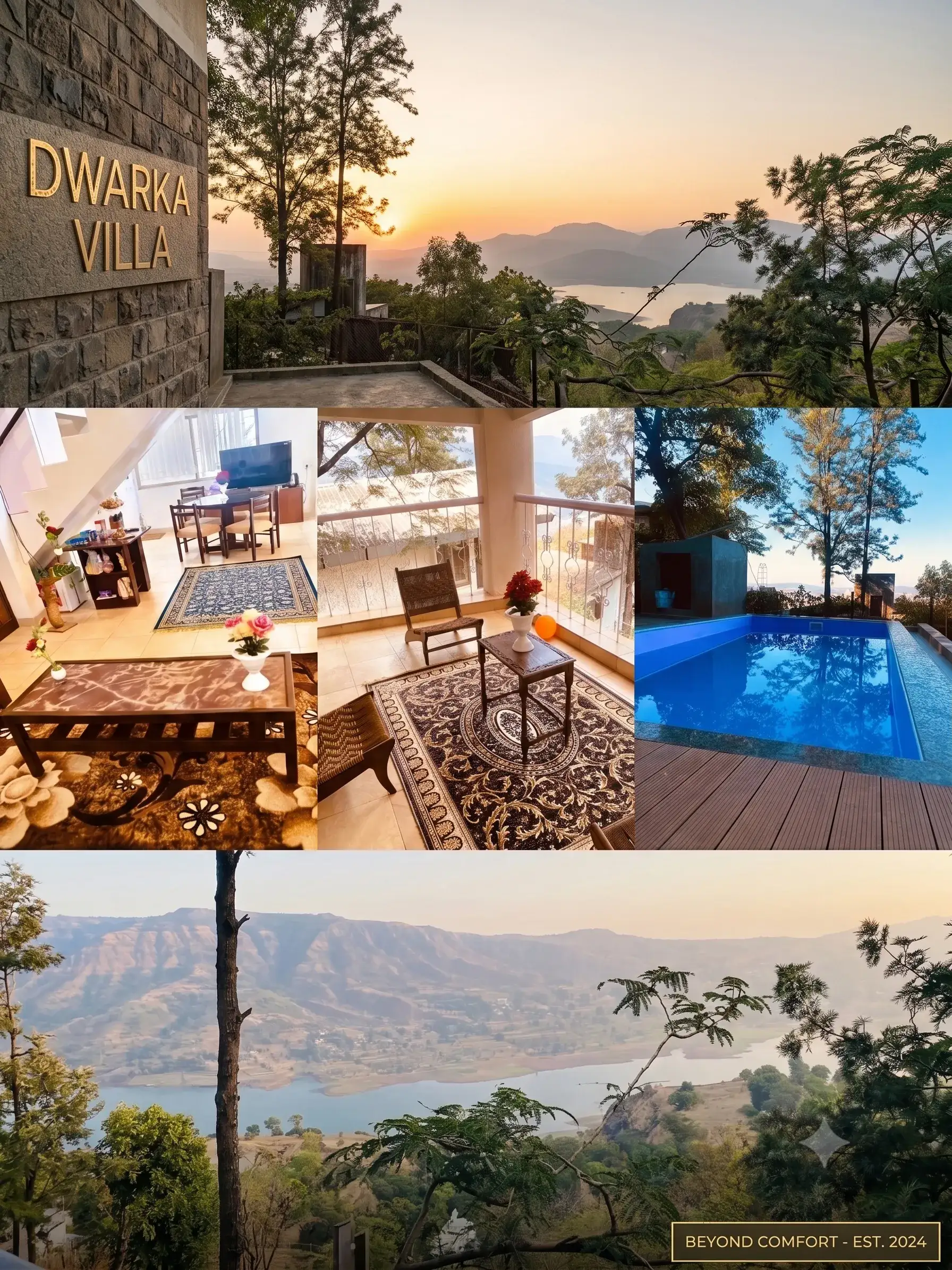 Luxury Private Pool Villa Exterior in Maharashtra